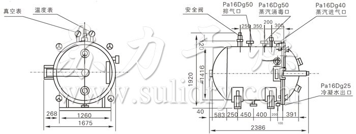 圓形靜態真空幹燥機結（jié）構示（shì）意圖